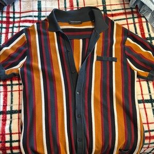 Scotch & Soda Multicolor Striped Casual Button Down Shirt